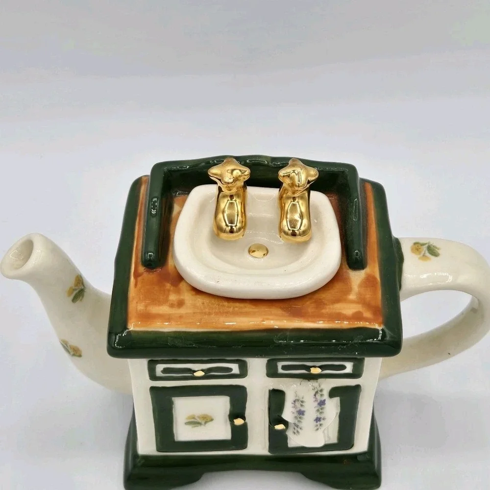 Tony Carter Mini Teapot Wash Basin Made‎ In England Vintage Collectible